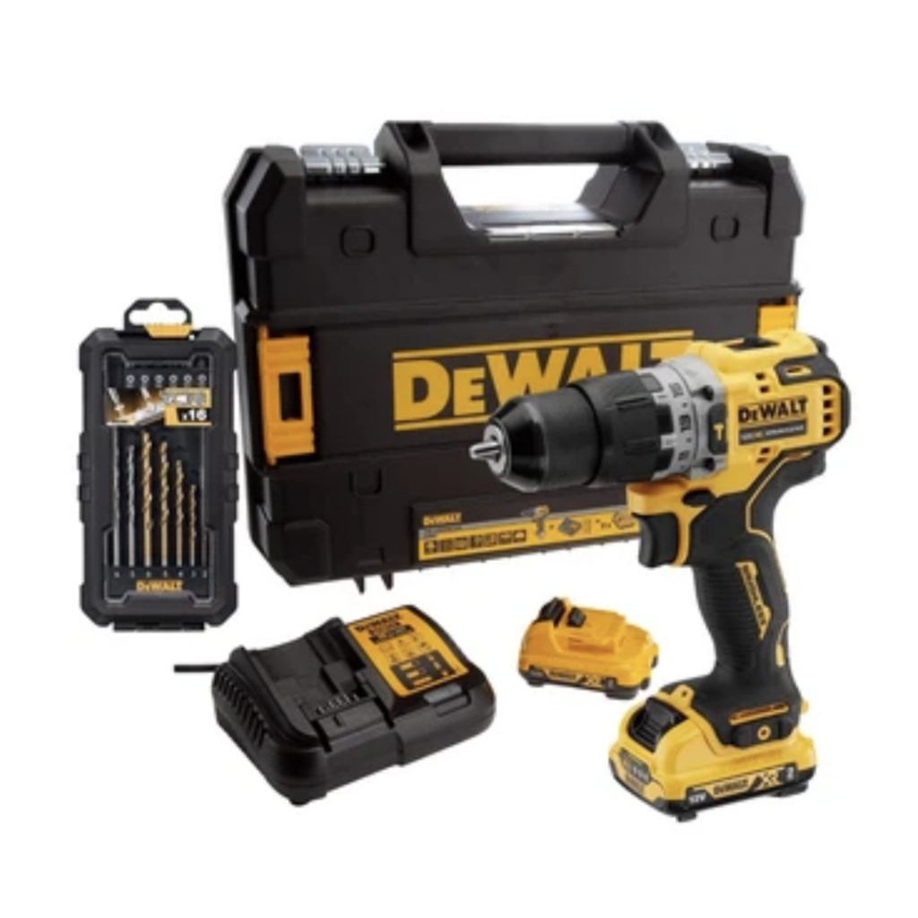 Dewalt Bor Impact Cordless 12v Dcd706d2a-b1 - Kuning/hitam