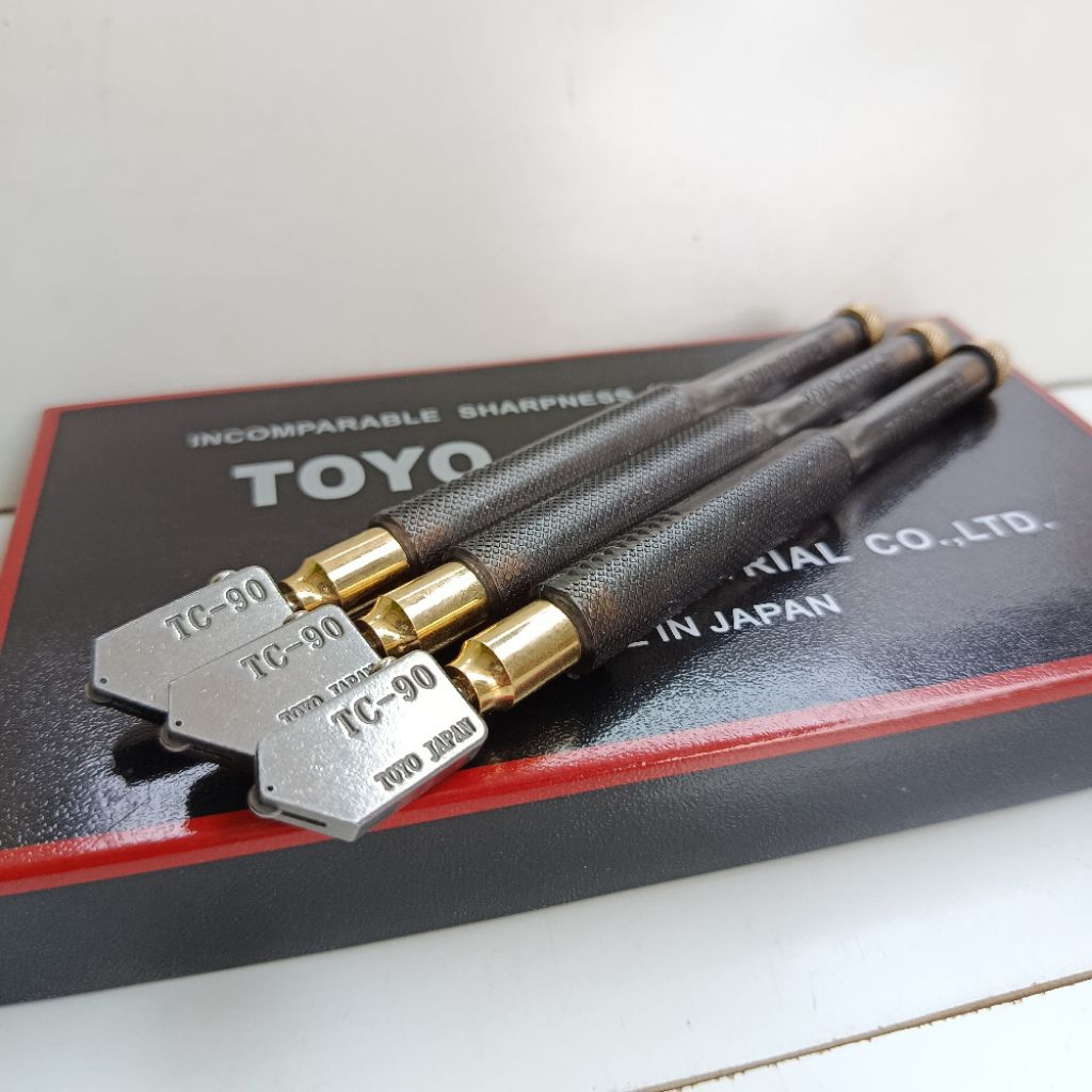 TOYO TC 90 ASLI ORIGINAL ALAT PEMOTONGAN KACA ASLI TC 90 ORI Oil GLASS CUTTER ALAT PEMOTONG GRANIT