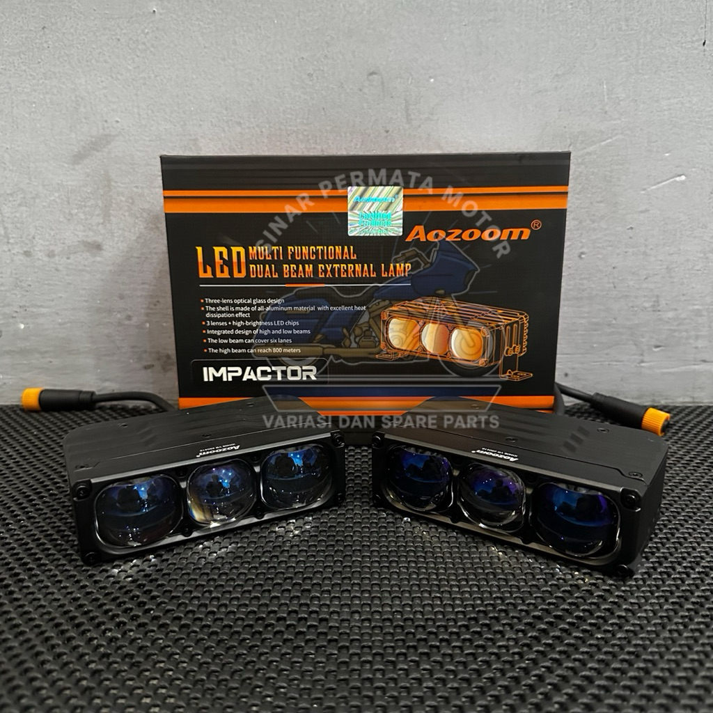 aozoom impactor mini projie biled 3 mata blue lens