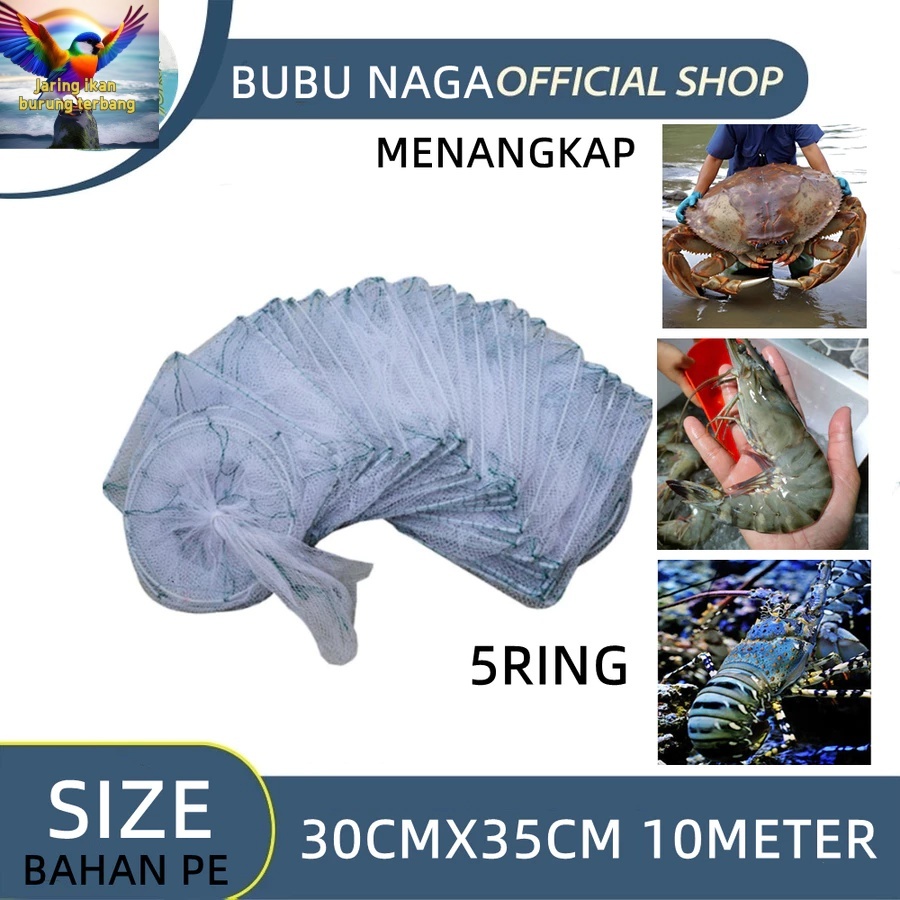 Bubu Naga / Bubu Naga Putih 13m / 13 Meter Ring 5 Jumbo 35x30cm - 3/8"