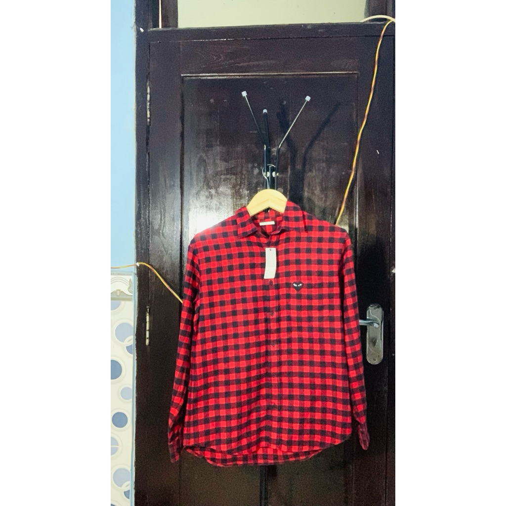 Kemeja Atasan Kotak Kotak Wanita