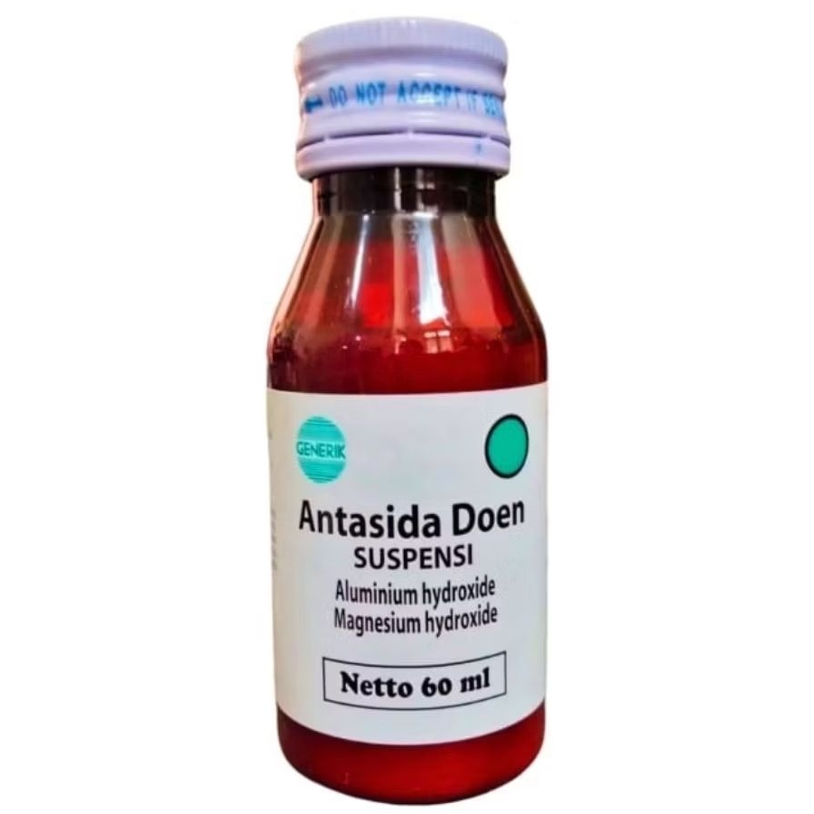 ANTASIDA DOEN Suspensi (60ml) - MERSIFARMA | Obat Sakit Maag Sirup Suspensi