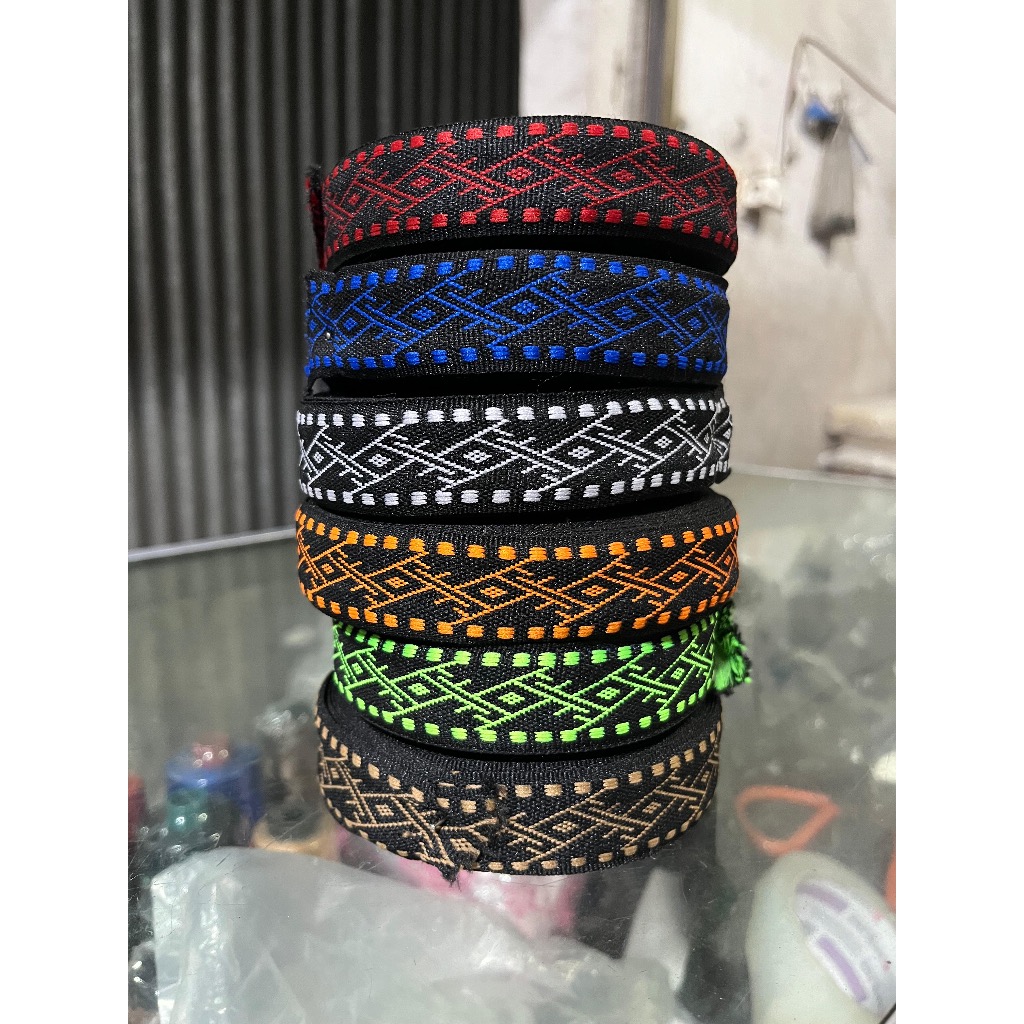 tali bisban webbing motif batik keren uk 2, 5 cm bisban variasi