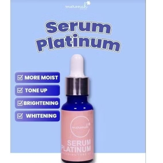 Serum Platinum Whitening Tone Up |Serum Glowing Meronah