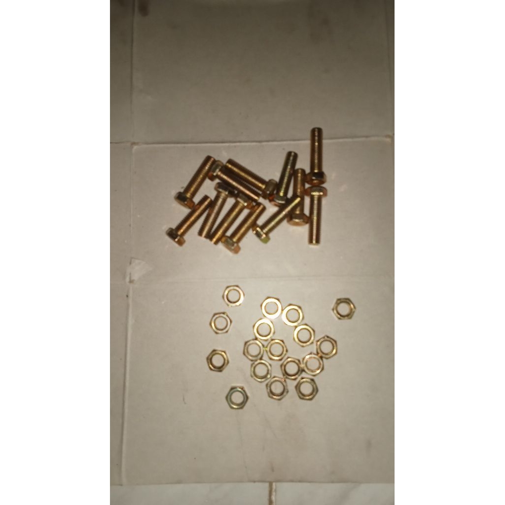 baut mur 8x30 kunci 12 panjang 3cm isi 50pcs