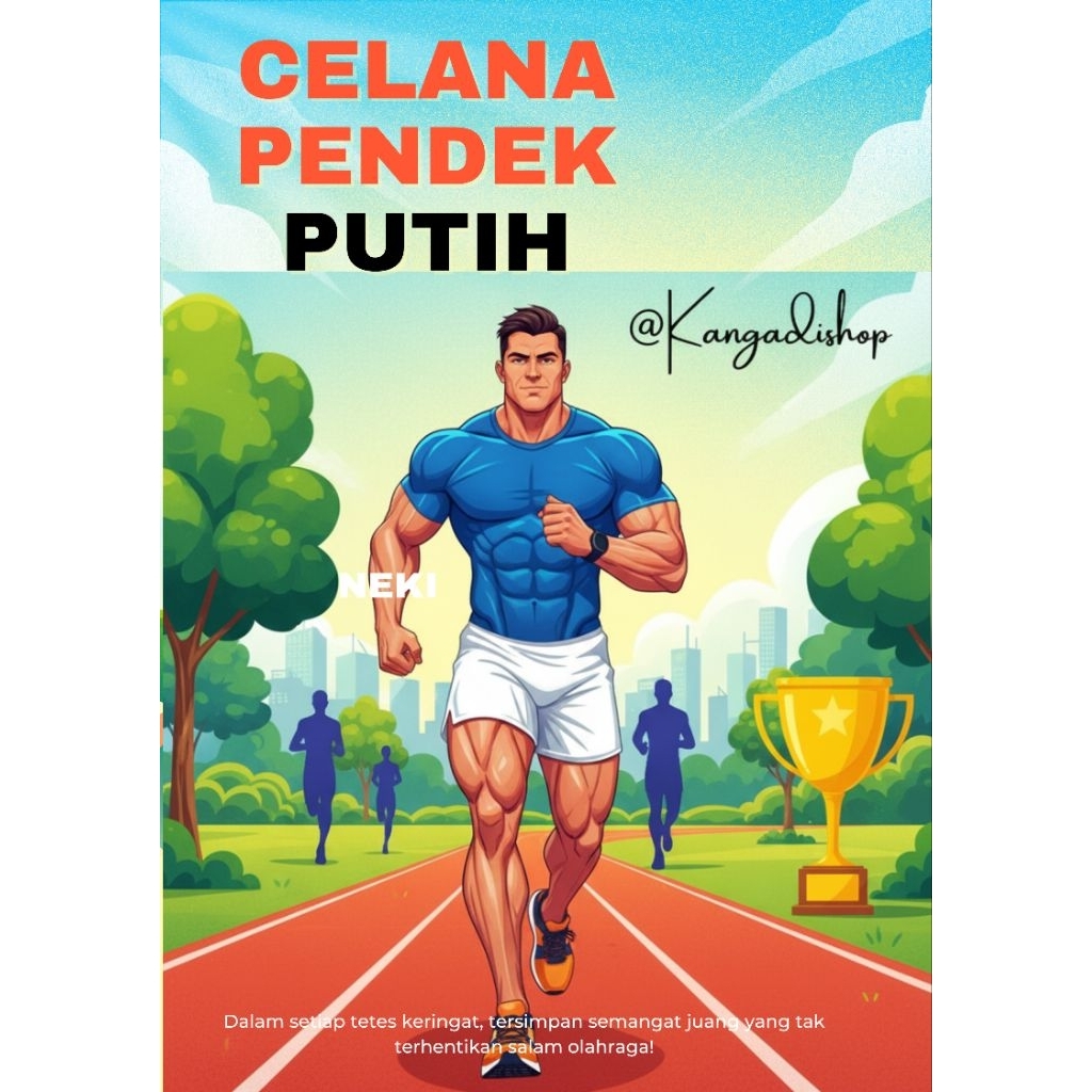 Celana Pendek Warna PUTIH