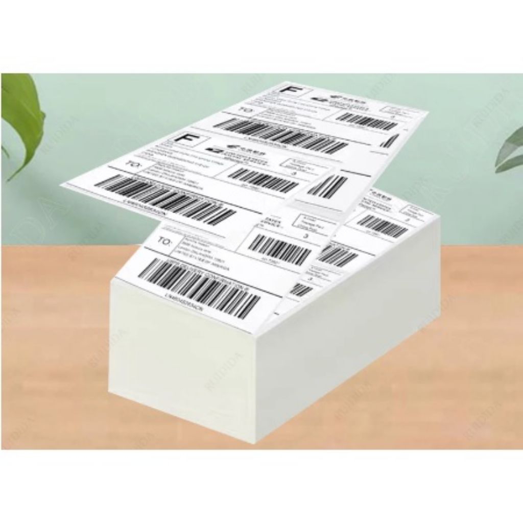 Sticker kertas thermal sheet resi/awb uk 100mm X 150mm