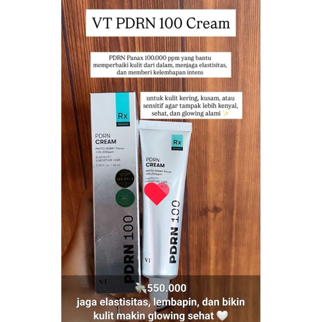 VT PDRN CREAM RX segel