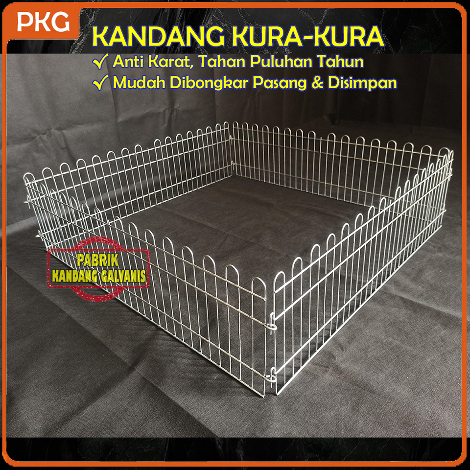 Kandang Kura Kura Darat Model Sekatan Murah Dan Tahan Karat, Kerangkeng Kura2