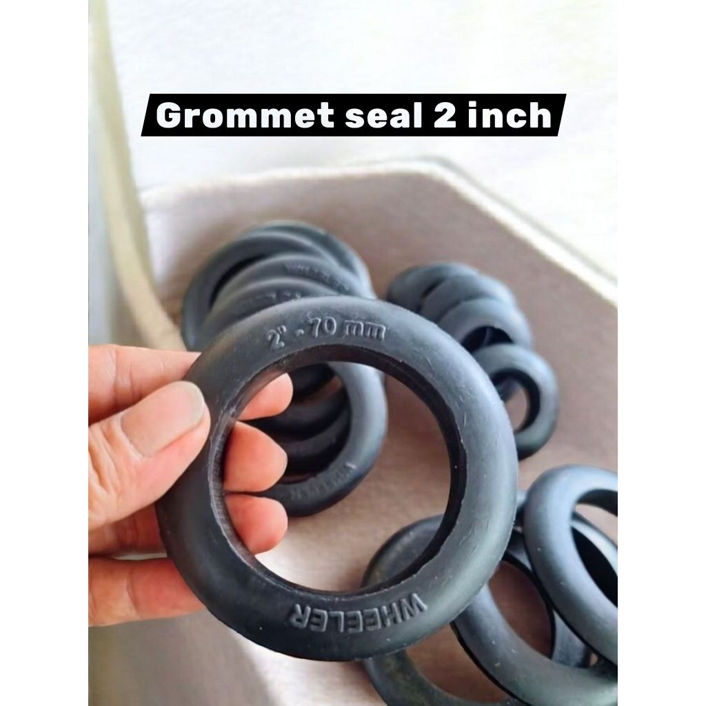 Seal Grommet anti bocor hidroponik aquaponik Uniseal 2 inch