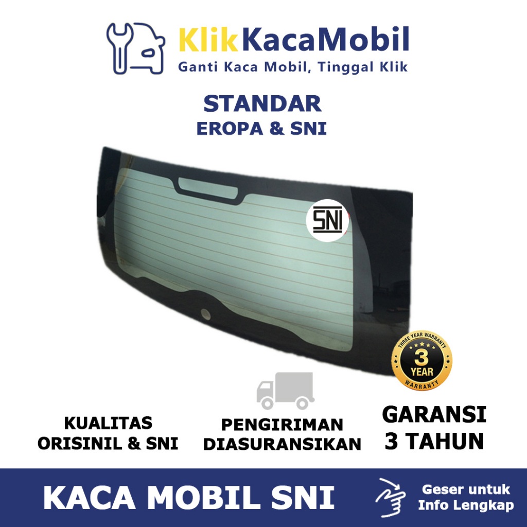 Kaca Belakang Kaca Mobil Kia Picanto 04-11 SNI Bergaransi
