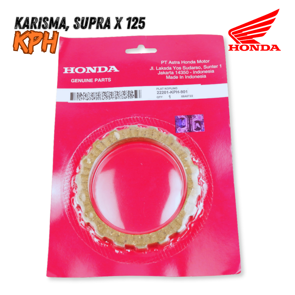 kampas kopling supra x 125 - Kampas Plat Kopling KPH Honda Karisma & Supra X 125