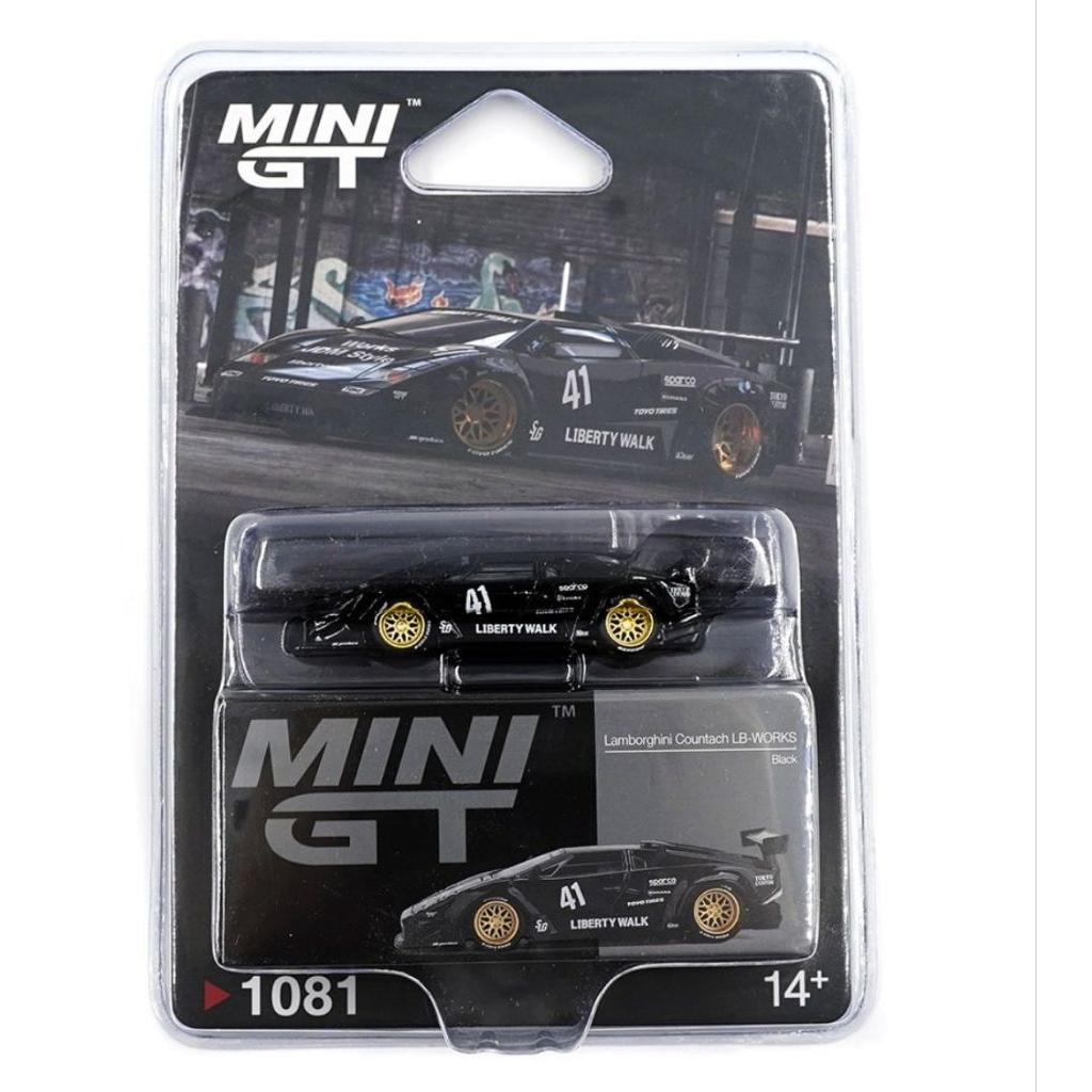 MINI GT #1081 Lamborghini countach LBWK black