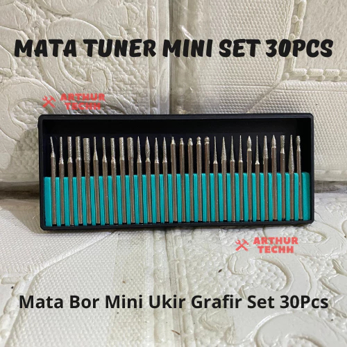 Mata Bor Tuner Mini Set 30Pcs | Mata Bor Mini Ukir Grafir Set 30 Pcs