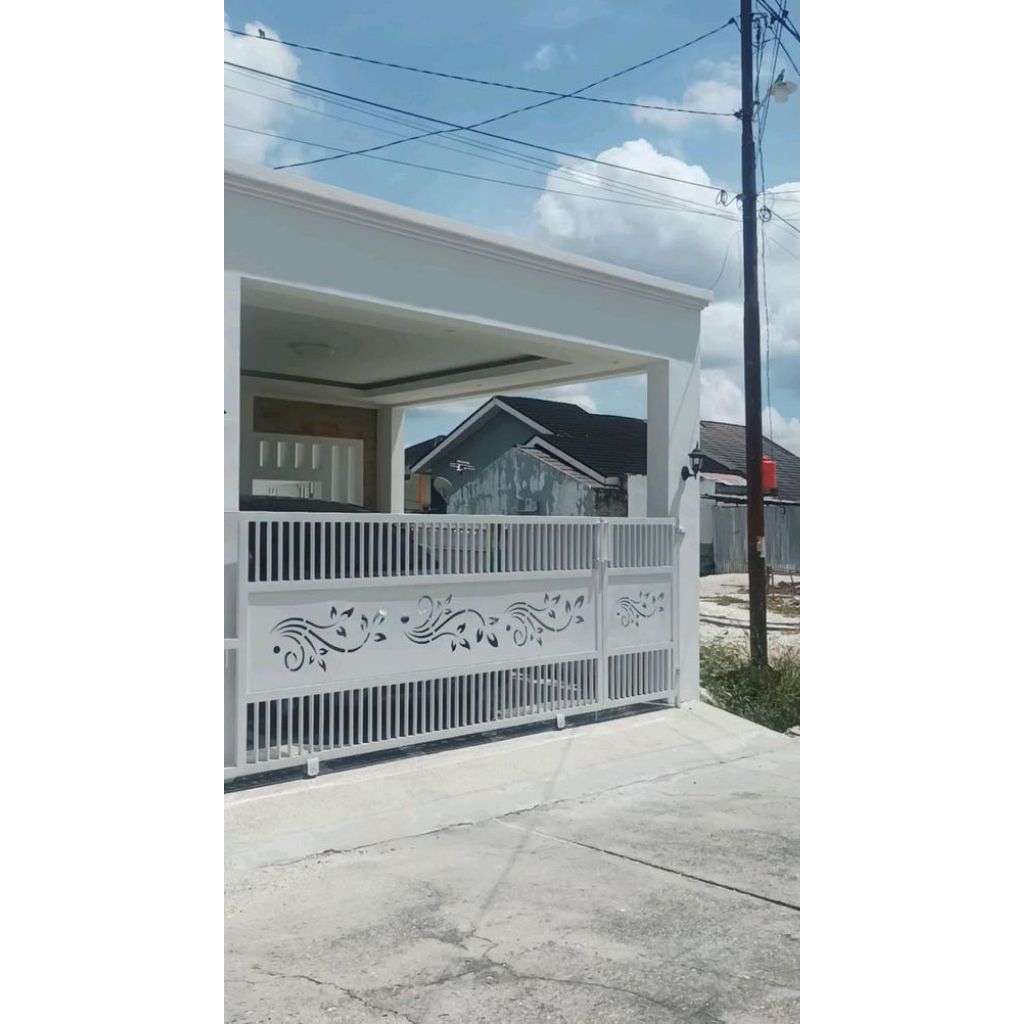 Pagar Besi Minimalist plat cutting