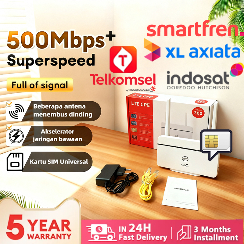 Modem Router WiFi Unlimited Data Hotspot Wireless 4G All Operator Router WiFi6 SPEED TO 500MBPS  SIM
