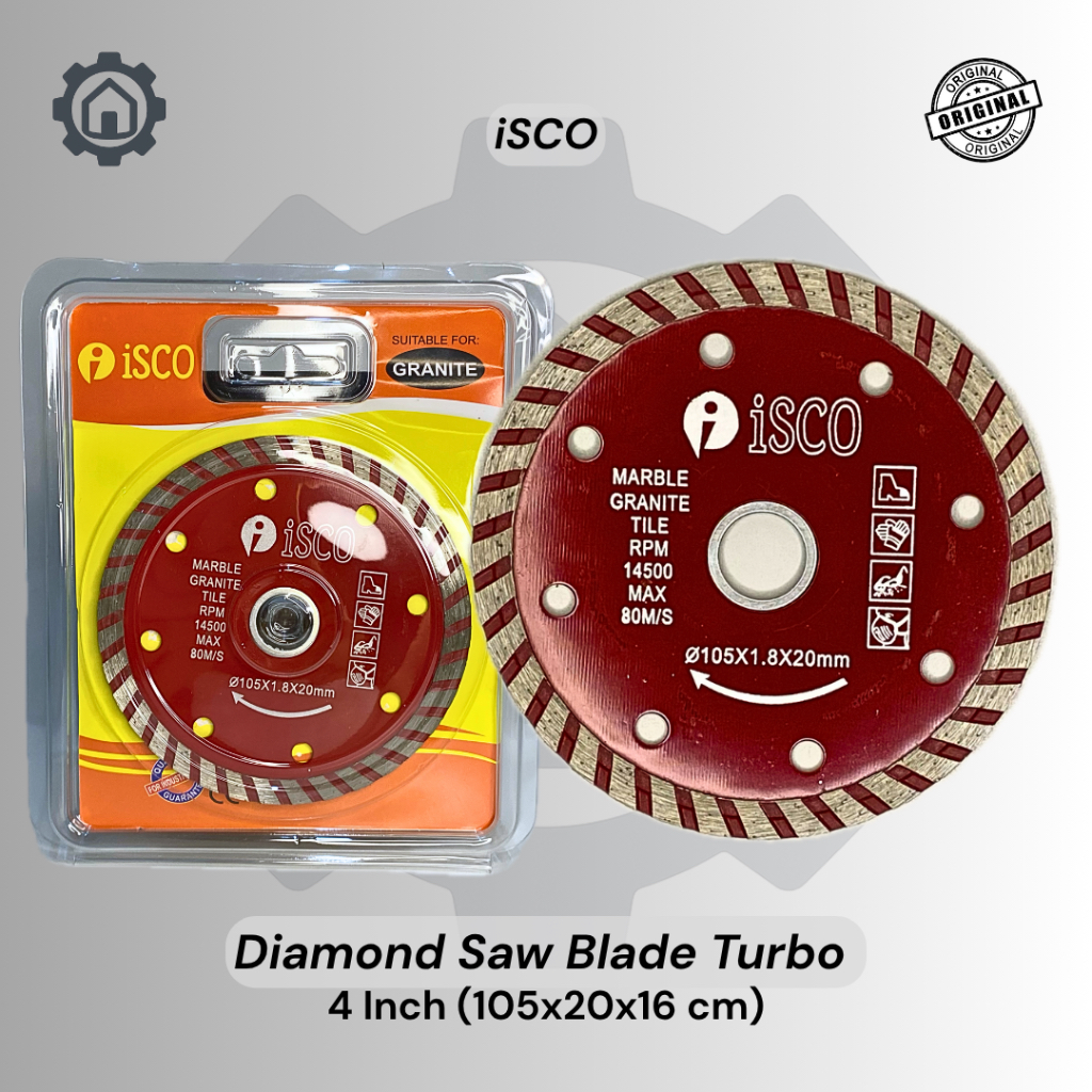iSCO Diamond Wheel 4 Inch / Mata Pisau Potong Keramik Granit Turbo 4"