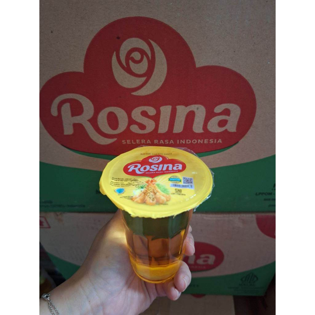 MINYAK GORENG 200 ML | MINYAK GORENG CUP 200 ML ROSINA