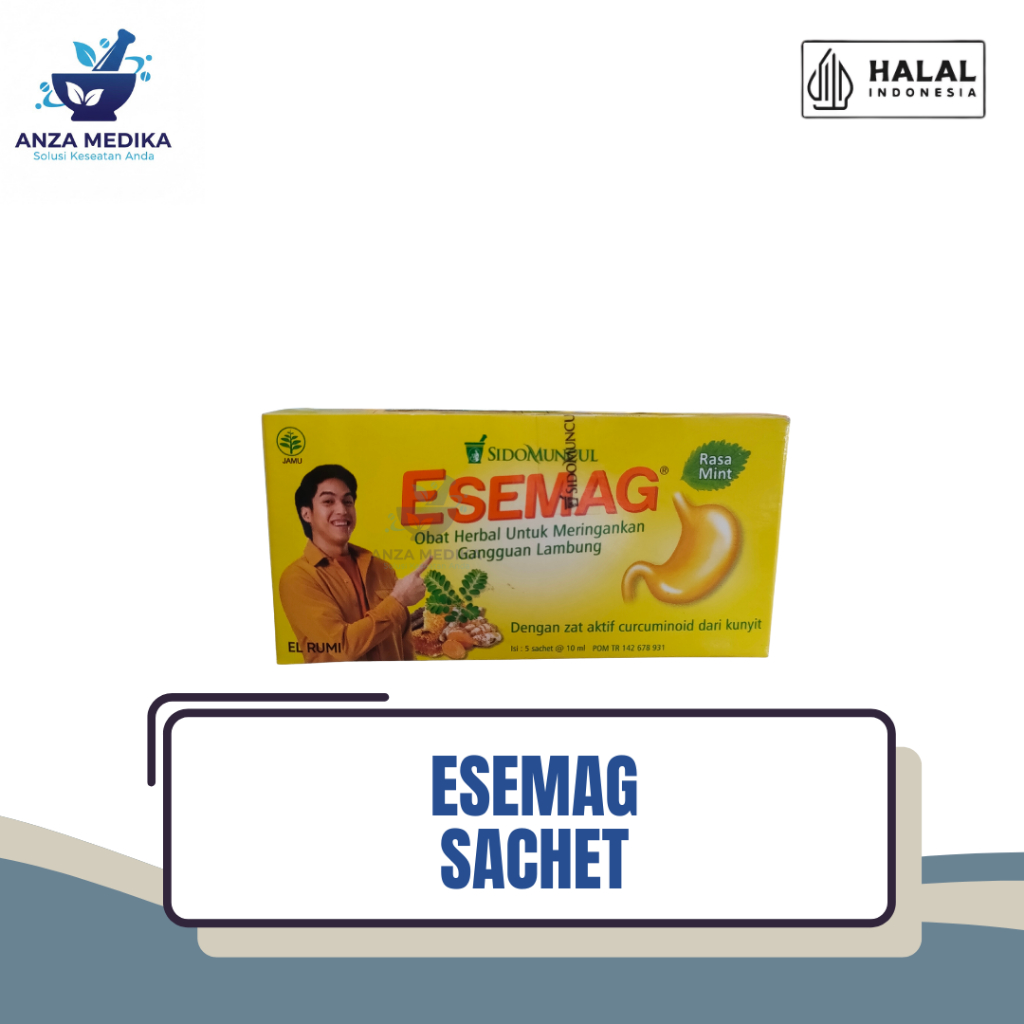 Esemag Sachet – Obat Maag & Asam Lambung – Meredakan Perih, Mual, Kembung