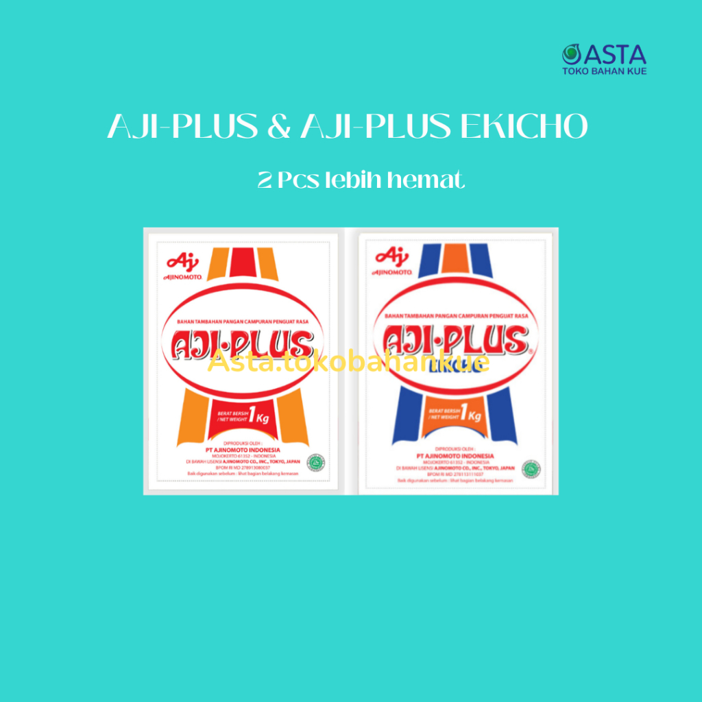 Aji Plus & Aji Plus Ekicho Penyedap Rasa Kemasan 1 Kg | Beli 2 Lebih Murah