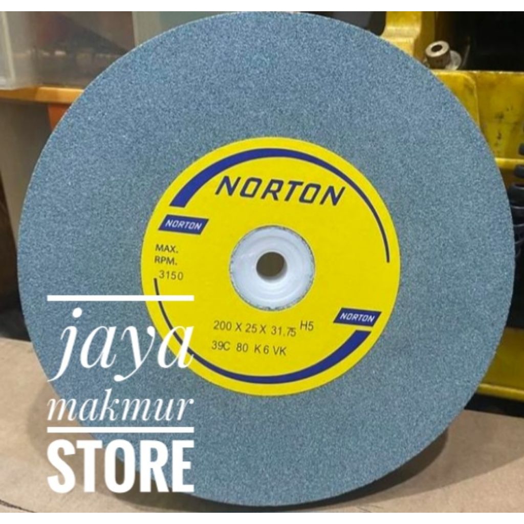 Batu asah gerinda duduk 8"inch hijau NORTON