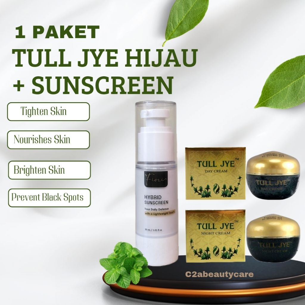 TULL JYE HIJAU 20GR + SUNSCREEN (KULIT NORMAL KERING)