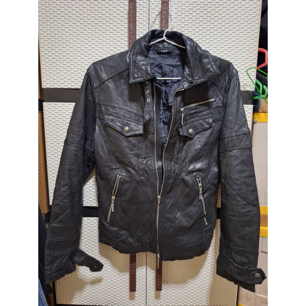 [RARE ITEM] A.S.M ATELIER SAB MEN LEATHER JACKET SIZE M (VINTAGE)