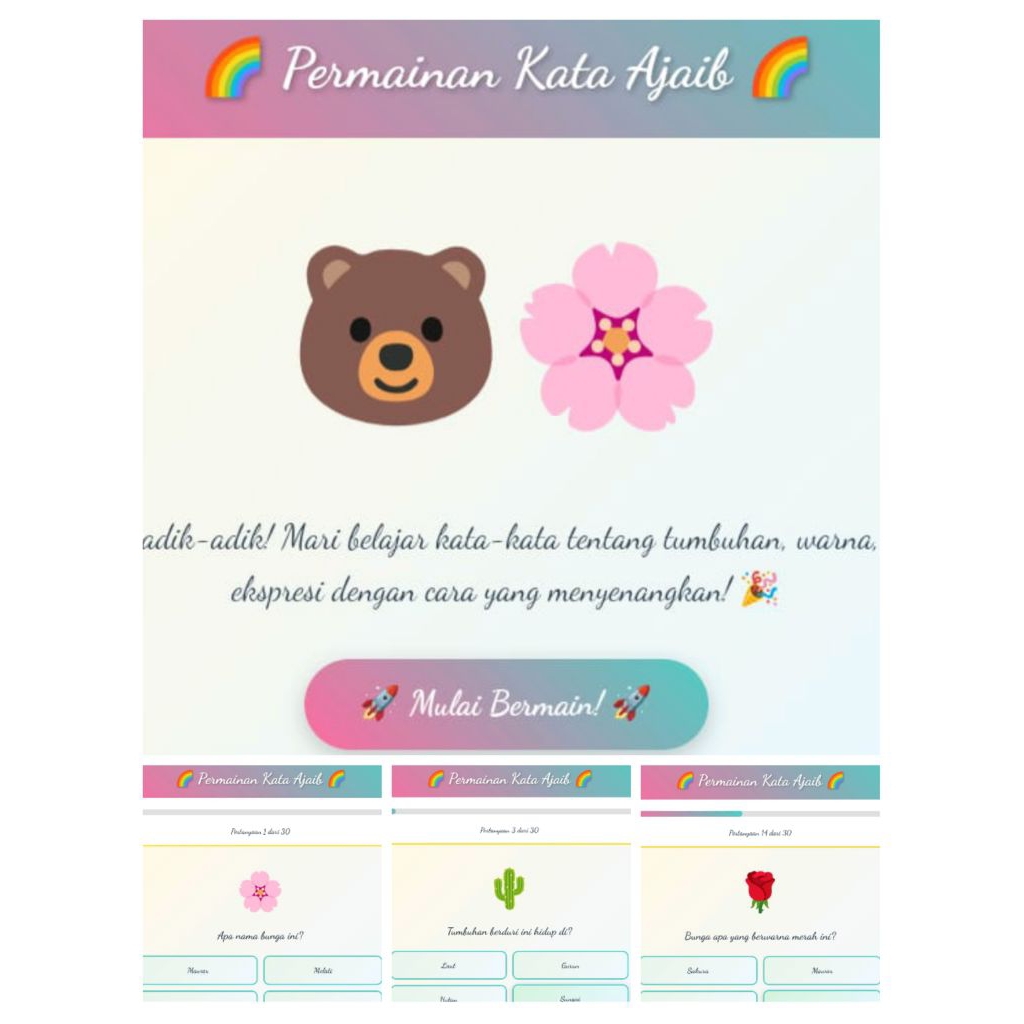 Kuis interaktif anak