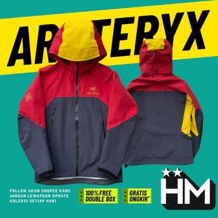Songtsam x Arcteryx Beta AR Jacket Black Red Yellow Gorpcore Mountain Jacket