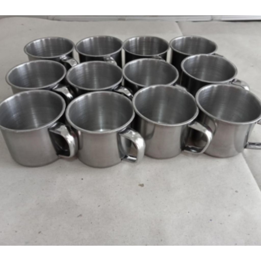 mugh stainless 7 cm/ cangkir kopi/ gelas teh