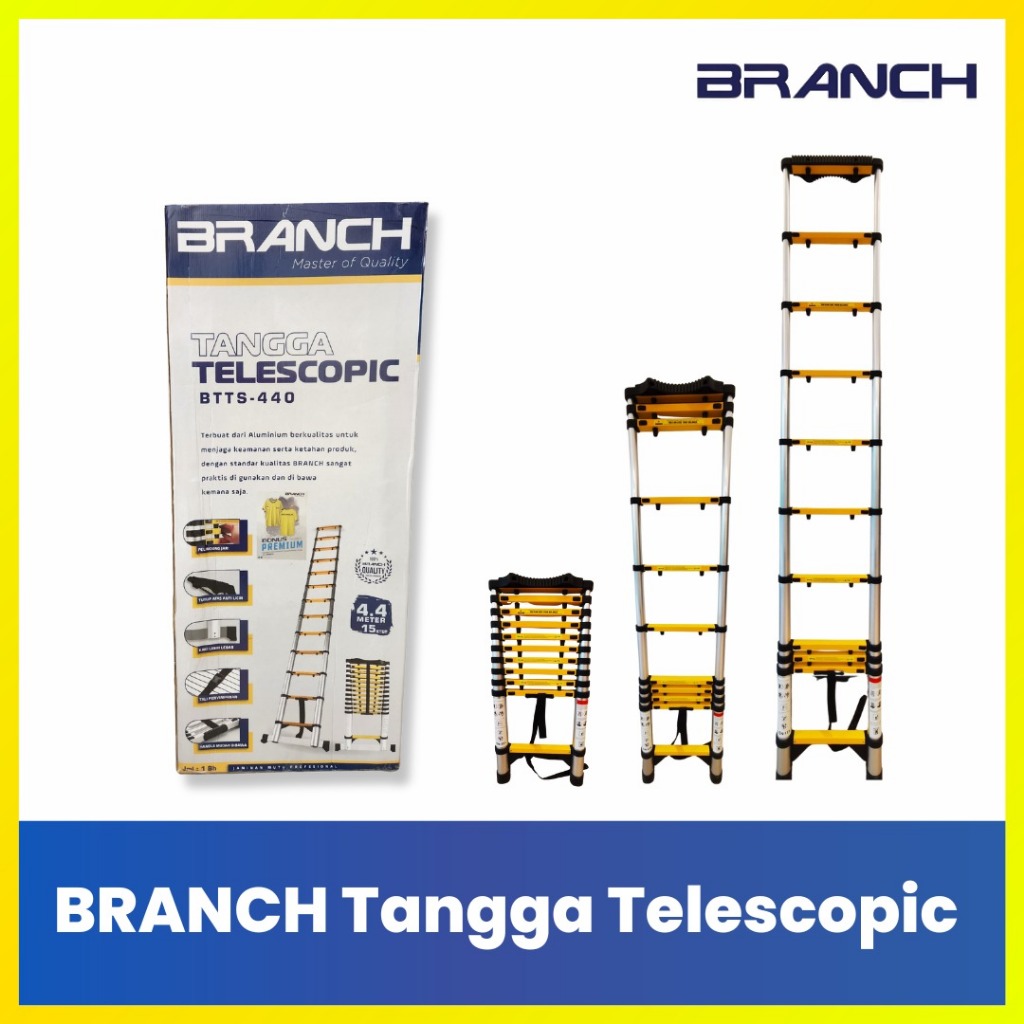 BRANCH TANGGA TELESCOPIC/TELESCOPIC LADDER/TANGGA ALUMUNIUM EKSTENSI