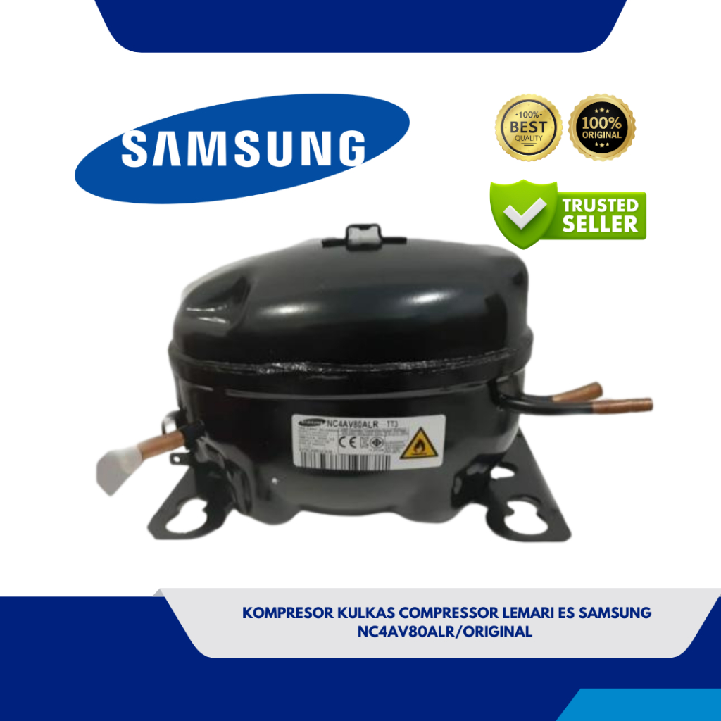 COMPRESSOR LEMARI ES / KOMPRESOR KULKAS SAMSUNG RT19M300BGS ORIGINAL NC4AV80ALR/TT5