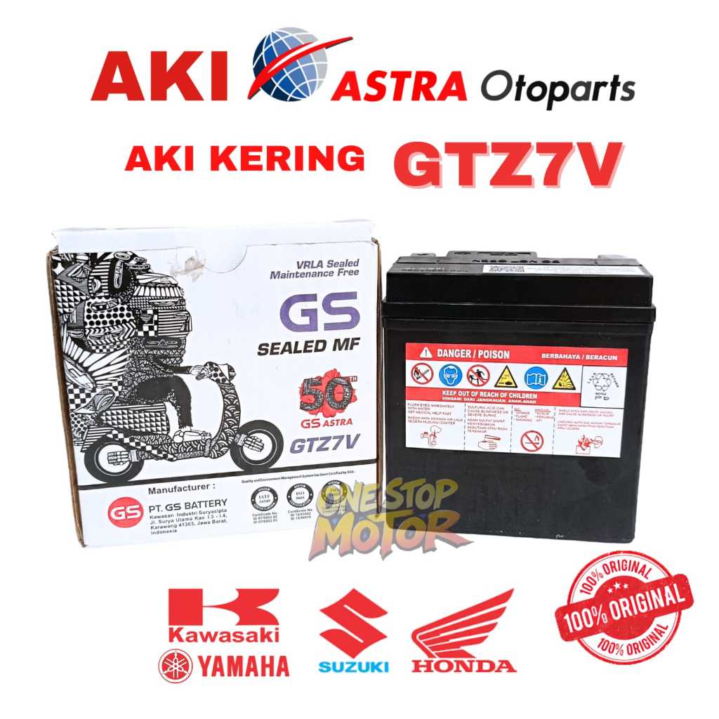 AKI YAMAHA NMAX , AEROX 155 LAMA NEW LEXI GS ASTRA GTZ7V ORIGINAL
