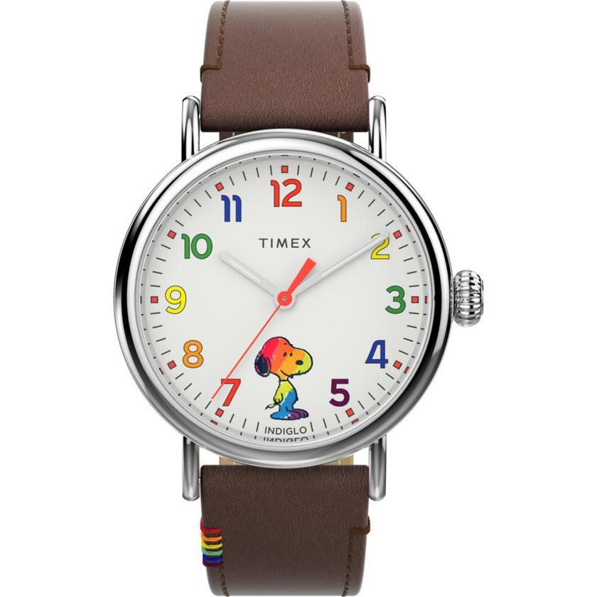TIMEX TW2W53900 Peanuts Snoopy Rainbow 40mm Jam Tangan Pria Analog