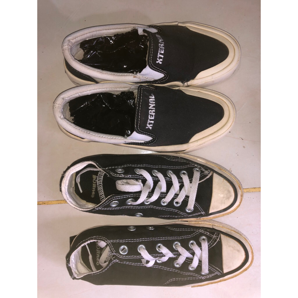 bundling sepatu Xternal & converse uk 39
