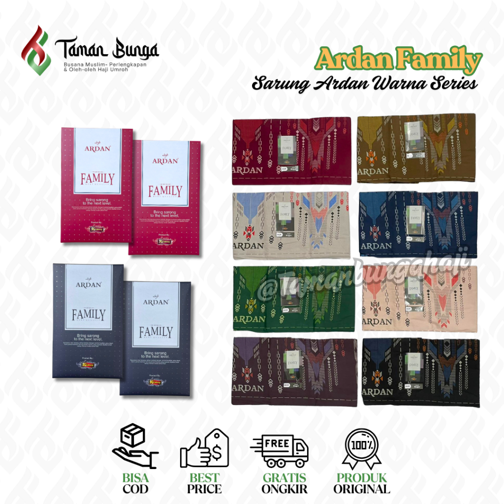 SARUNG ARDAN FAMILY/ SARUNG ARDAN/ SARUNG GROSIR & ECER