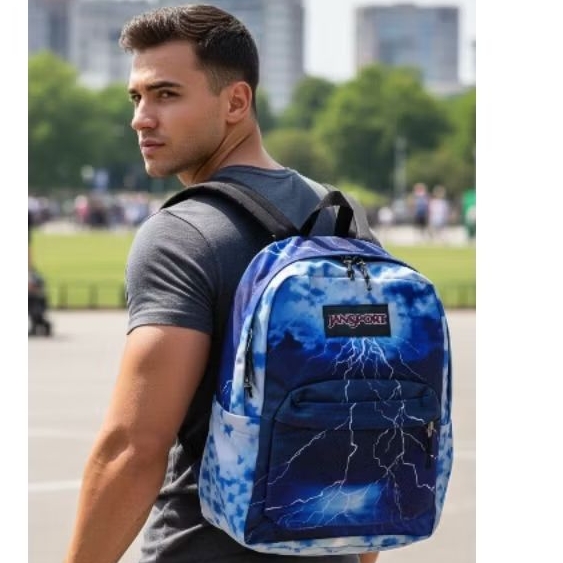 tas jS premium motif awan petir full emboss