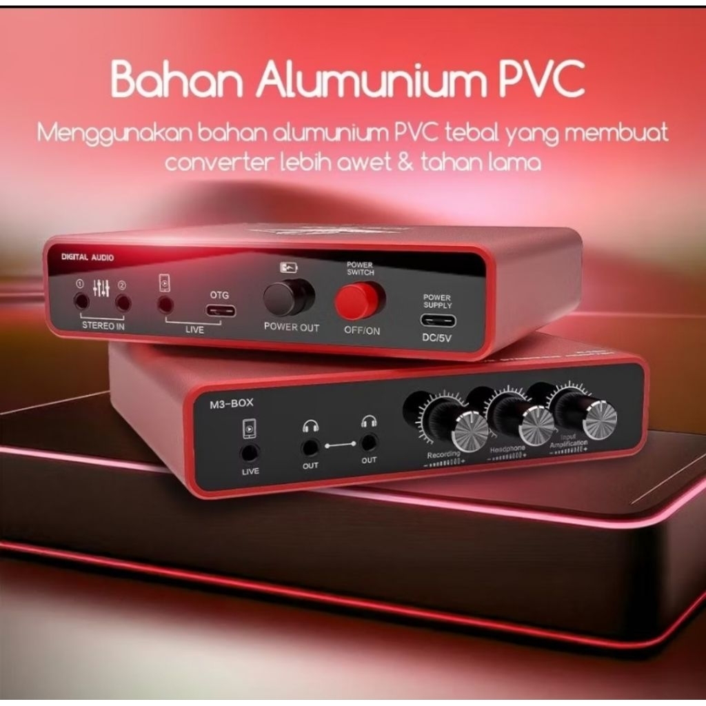 M3 Box Digital Audio Converter Sound card 24 bit Steaming Audio Interface