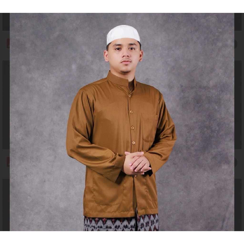 Baju KOKO Pria DALWA  Lengan Panjang | Baju Koko Muslim HAIBAH Dalwa