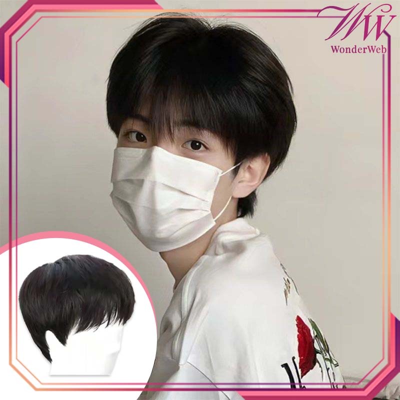 Rambut Palsu Pria Korea Wig Rambut Pria Pendek Rambut Palsu Pria Korea Wig Laki Laki
