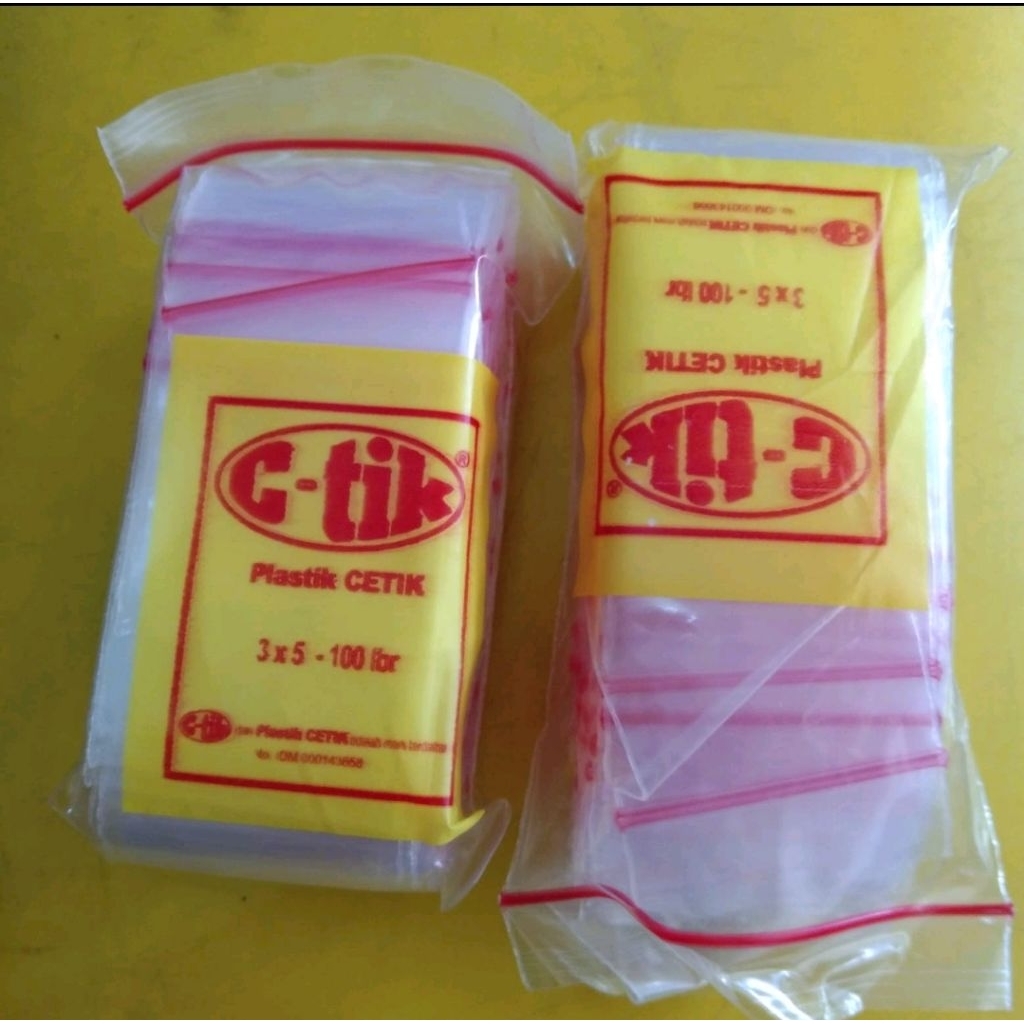 PLASTIK KLIP 3x5 | Plastik CTIK | Plastik Klip Kecil Tebal 04 | Plastik Ctik | Plastik Cetik