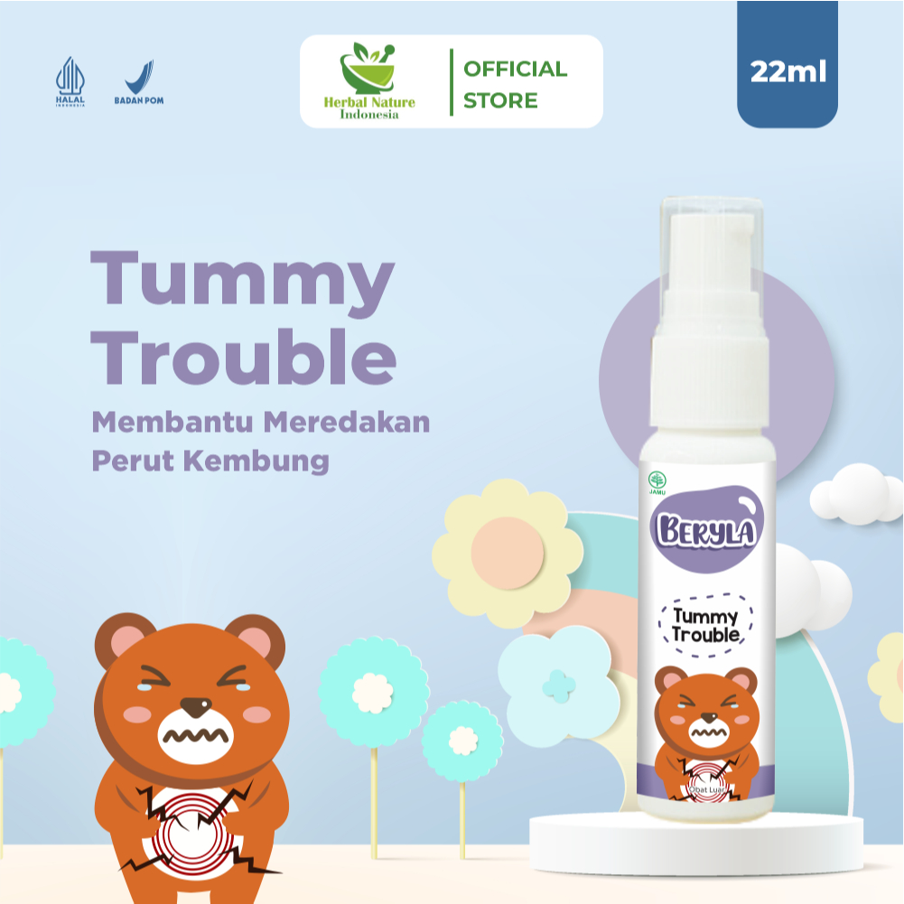 Beryla Baby and Kids Tummy Trouble Soothing Massage Aromaterapi Bayi