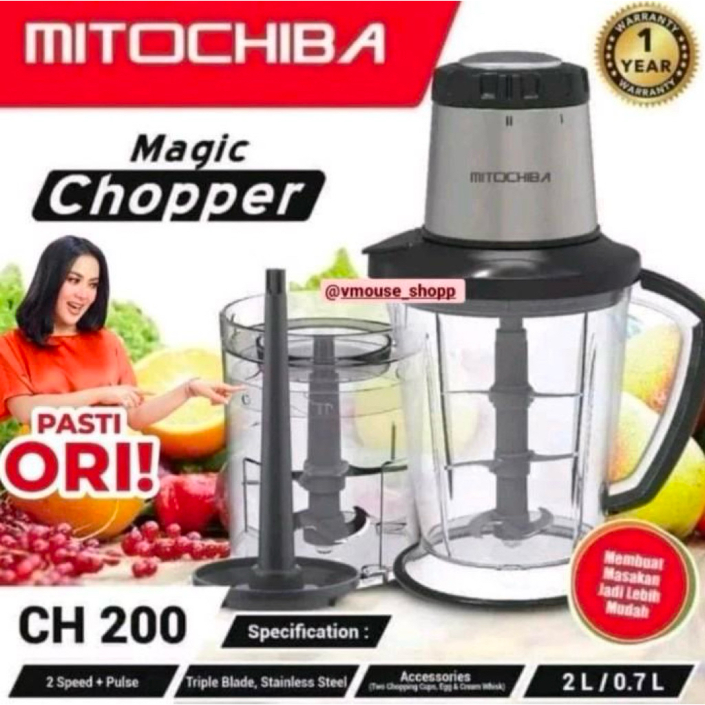 CHOPPER MITOCHIBA CH 200 - MITOCHIBA CH200 - PENGGILING DAGING - BLENDER DAGING - PENGHALUS DAGING -