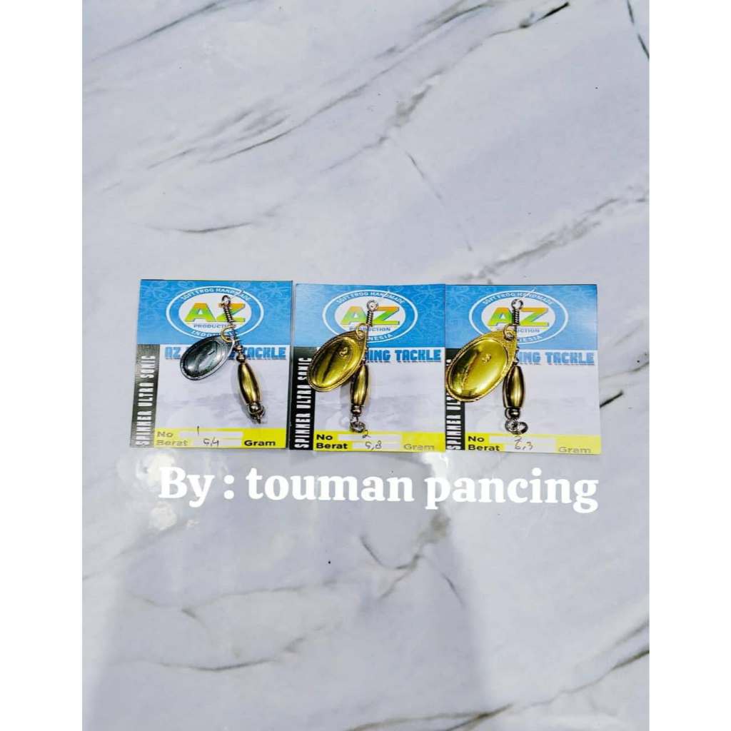 Umpan Vibrax AZ Lure Tanpa Hook | Spinner Fishing Lure | Pilihan Ukuran 1-3