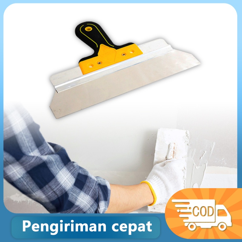 Kapi Plamir Stainless/Kape Panjang/Kape Scraper/Pisau Plesteran Semen