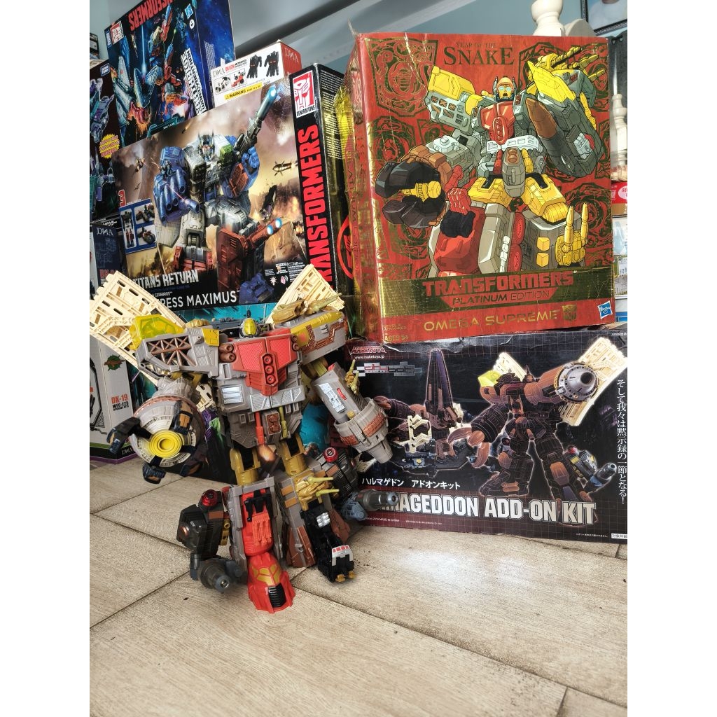 transformers omega supreme Platinum edition+ maketoys add on