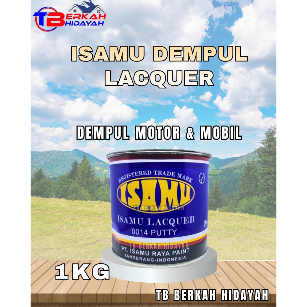 Dempul Isamu 250 gram Dempul Isamu 1/4kg Isamu 1kg Isamu 1000g Isamu 1 kg Dempul Besi Mobil Motor