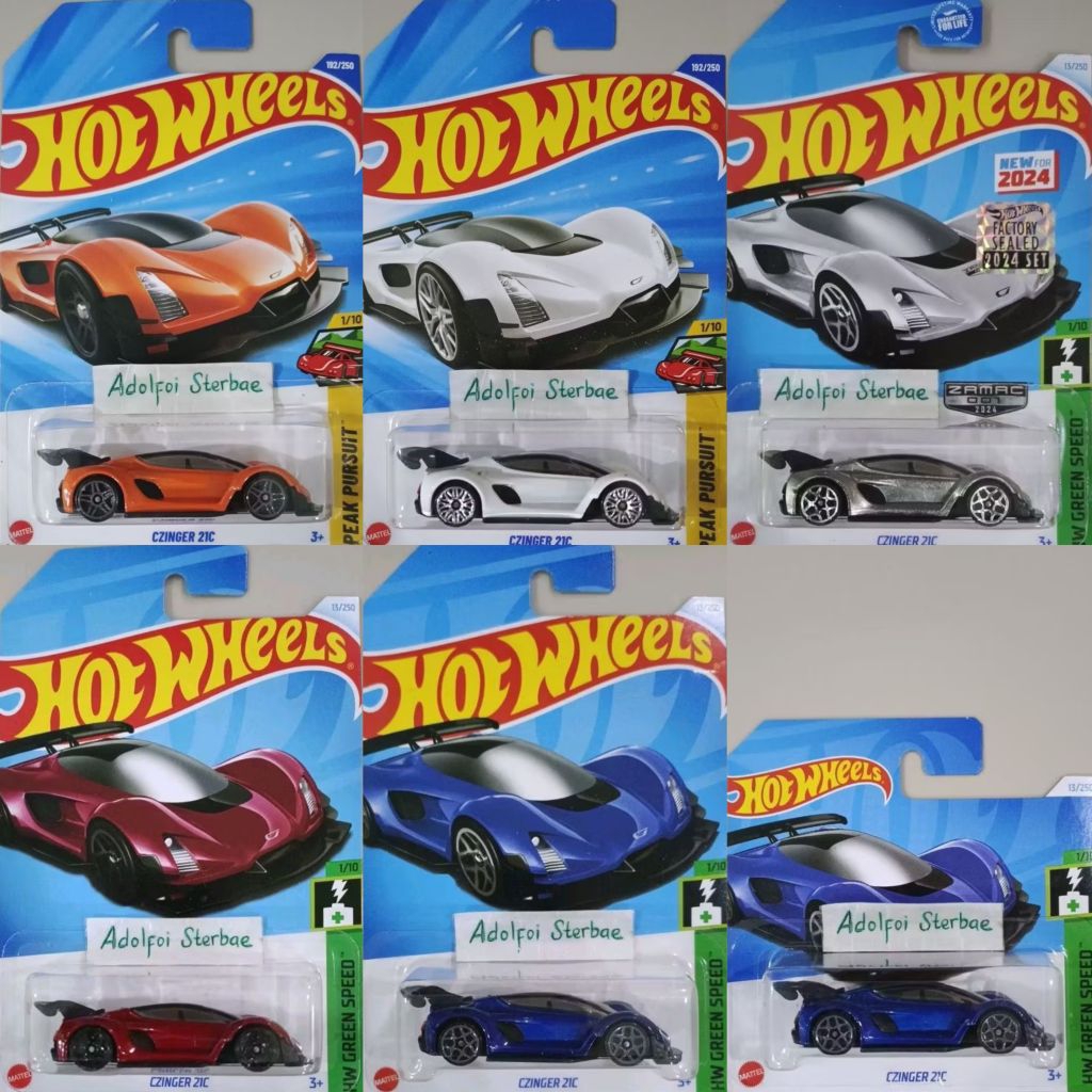 hotwheels hot wheels czinger zic hw green speed zamac factory sealed akta new for 2024 peak pursuit 