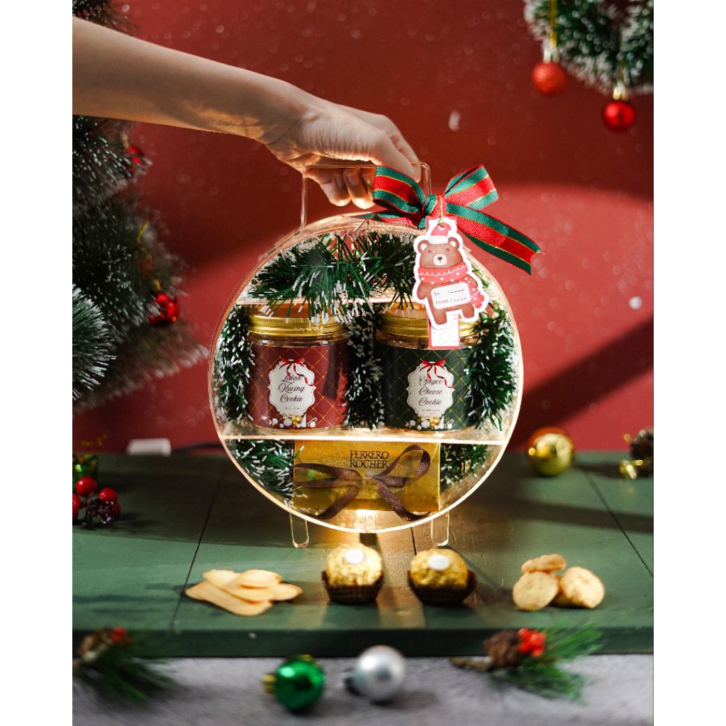 (READY STOCK) HOPE ACRYLIC BAG//LUXURY ACRYLIC BAG//HAMPERS CHRISTMAS//HAMPERS XMAS//HAMPERS NATAL//