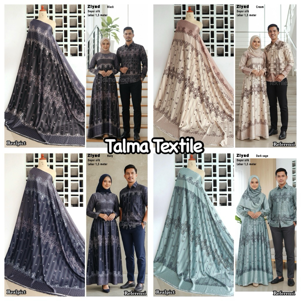 KAIN SILK | Motif Sarimbit | Kain Seragaman